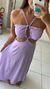 Vestido Tropicana Crepe Lilás - loja online