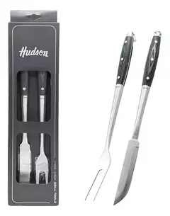 set para parrila DE 2 PZAS HUDSON