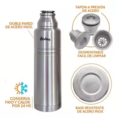 Termo de acero inoxidable Hudson de 1 litro - tienda online