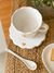 Taza con plato onditas Aurora - comprar online