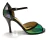 ZAPATO DE BAILE CHAROL ALTO BRILLO VERDE TORNASOL Y NEGRO