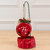 Enfeite de Natal Guizo de Pendurar Vermelho Escrito Fé 10cm (FLORARTE)