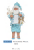 Papai Noel Praia com Chinelo em Resina Natal com Roupa Azul Claro e Branca 30cm (FLORARTE) - comprar online