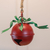 Natal Guizo Decorativo Metal. 21,5x21,5x30cm (Vermelho Verde) (Florarte)