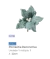 Poinsetia Decorativa Azul Claro com Glitter - 22cm - Decoração Natalina - comprar online