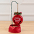 Enfeite de Natal Guizo de Pendurar Vermelho Escrito Feliz Natal 10cm (FLORARTE)