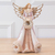 Resina Natal Anjo (Rose) 24x10cm (Florarte)