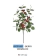 Galho Natalino com Berries Vermelhas Decorativas - 50cm - comprar online