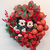 Guirlanda de Natal Decorada Mickey e Minnie - 60cm - Decoração Natalina Encantada