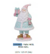 Resina Natal Papai Noel (Rosa Azul) 23,5x13,5cm (Florarte)