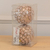 Bolas Decorativas de Natal em PVC com Flores e Glitter - Champanhe 10cm (Kit com 2) - Florarte