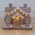 Casa Ginger Natal em Cerâmica C/Led (Marrom) 25x14,5x21,5cm