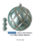 Bolas de Natal Decorativas Verde Menta com Glitter - Kit com 3 Unidades de 10cm (Florarte) - comprar online