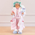 Mamãe Noel de Pijama Candy Color Natal em Pé Verde e Rosa 45cm (FLORARTE)