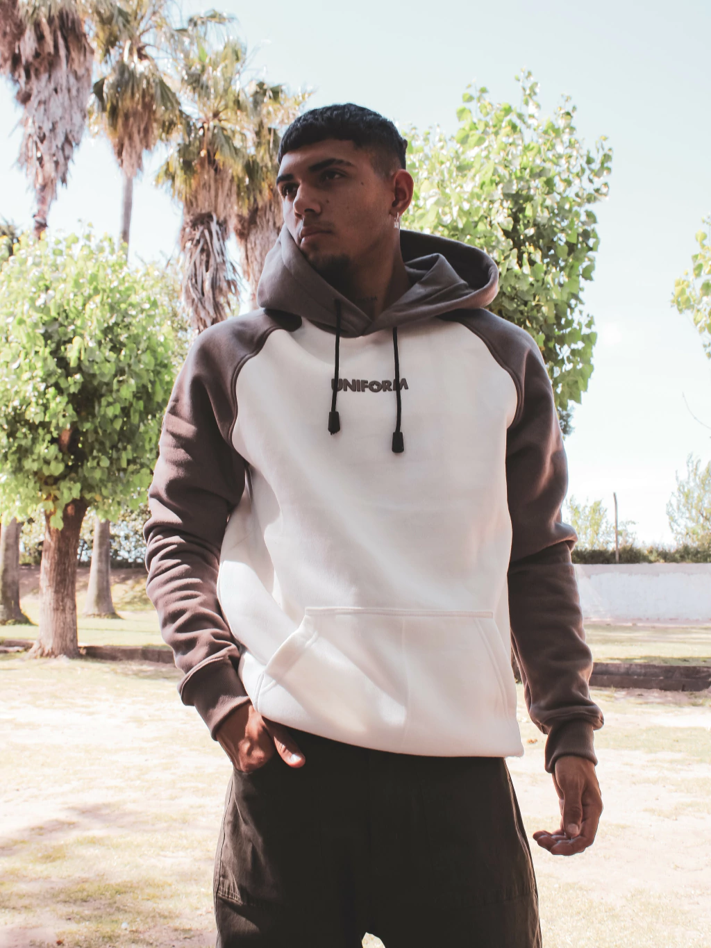 Buzo Raglan Hoodie Comb Ung