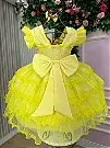 PRE-VENDA Vestido Ysa Kids Belinda Amarelo na internet