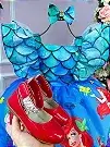 Vestido Temáticos Kids Ariel - A Pequena Sereia - comprar online