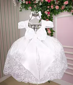 PRE-VENDA Vestido Enjoy Bebe Amelia Realeza Branco na internet