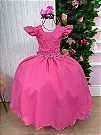 PRE-VENDA Vestido Ysa Kids Ariane Longo Rosa Chiclete - comprar online