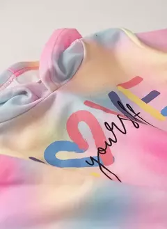 Conjunto Inverno Menina Rosa Cropped Com Capuz e Calça Jogger na internet