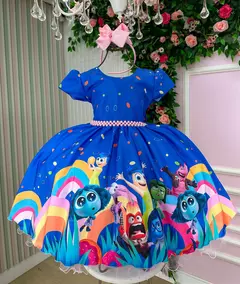 Vestido Tematicos Ysa Kids Divertidamente Azul