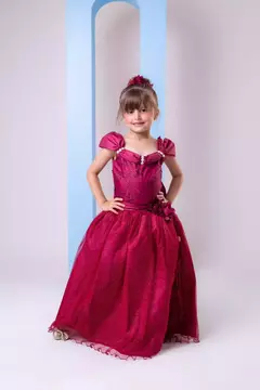 PRE-VENDA Vestido Marie Longo Manga Princesa Marsala