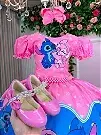 Vestido Tematico Luxo Stitch e Angel Modelo 3 - comprar online
