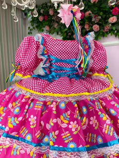 Vestido Bella Child Junino Quermesse Chique Pink - comprar online