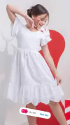 Vestido branco lese