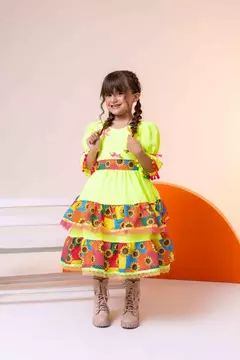 Vestido Junino Banana Club Luxo Roça Animada - comprar online