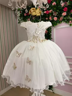 PRÉ-VENDA Vestido Juvenil - Midi Vila Lele Sabrina Off