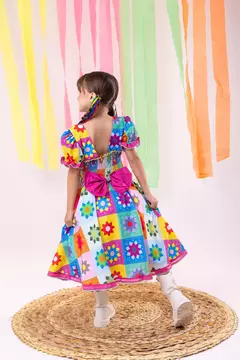 Vestido Marie Junino Luxo Quermesse Elegante Pink na internet