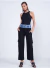 Calça com Detalhe Jeans na internet