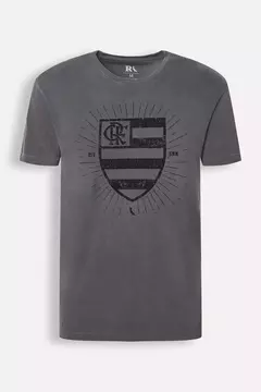 camiseta estampada flamengo escudo