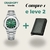 HF Relógio Luxo Prata + Carteira Fibra de Carbono - comprar online