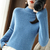 Blusa Feminina Outono-Inverno: Gola Meia Alta, Manga Longa, Solta e Leve - Peça Versátil para Combinações de Roupas Tricotadas - comprar online