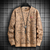 Sweater men's 2023 spring new youth fashion full print casual loose American round neck suede sweater cross-border - buy online