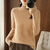 Blusa Feminina Outono-Inverno: Gola Meia Alta, Manga Longa, Solta e Leve - Peça Versátil para Combinações de Roupas Tricotadas - Froesshop