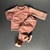 CONJUNTO CAMPERA Y PANTALON PLUSH ROSA - Koroquita