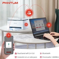 IMPRESORA LASER PANTUM BP2300W CON WIFI BLANCO Y NEGRO en internet