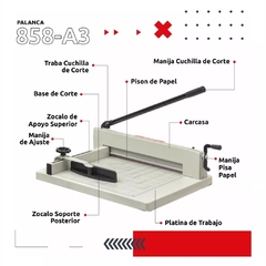 GUILLOTINA DASA 858 C/MESA - 400 HOJAS en internet