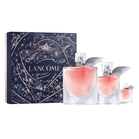 La vie est belle Lancome eau de parfum x 100ml + eau de parfum x 30ml + eau de parfum x 4 ml