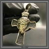 Pingente Crucifixo com face de Cristo em Prata 925