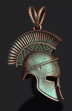 Pingente de Prata - Spartan Helmet - comprar online