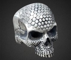Anel de Prata Caveira - Skull Texture - loja online