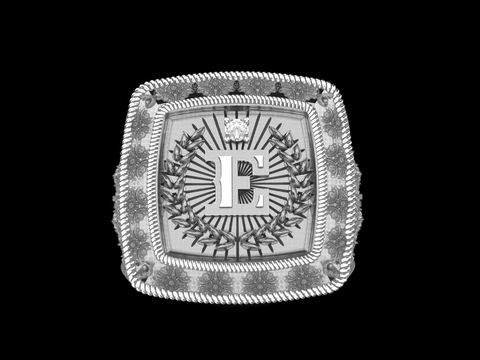 Anel Personalizado com Letra Luxe