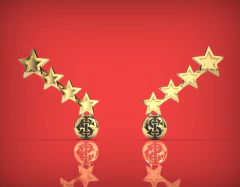 Brinco "Estrelas das Conquistas" Banhado a Ouro na internet