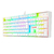 Teclado Mecânico Redragon Mitra Lunar White, RGB, Branco, Switch Brown, ABNT2, K551W-RGB BROWN - comprar online