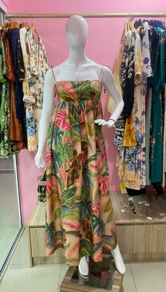 345568 - Vestido Longo Piscina Tropical - Farm