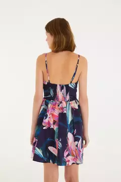 345542 - Vestido Cropped Estampado Manoela - Farm - comprar online